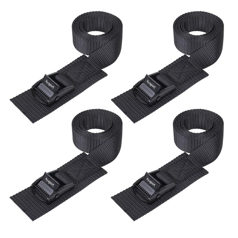 Ayaport Adjustable Cam Buckle Lashing Straps 6ft 4pack Tie Down Straps - Image 1